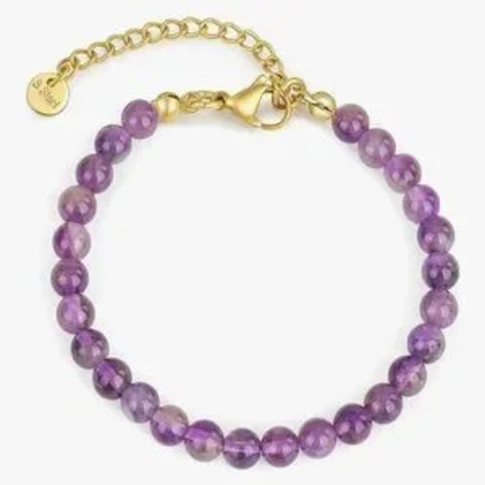 NEW Purple Amethyst Beaded Bracelet